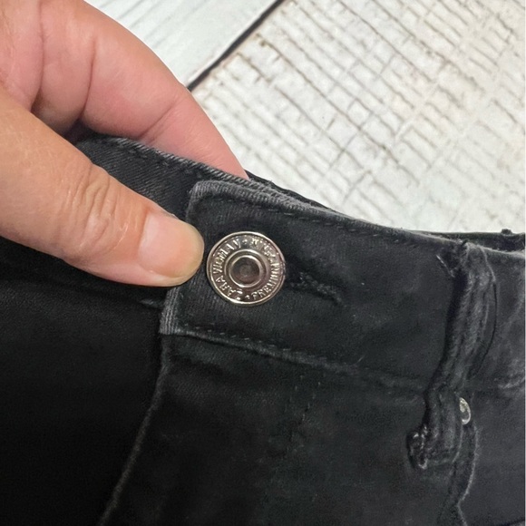 ZARA WOMAN Black Skinny Stretch Jeans Jeggings size 8 GUC - Picture 7 of 13